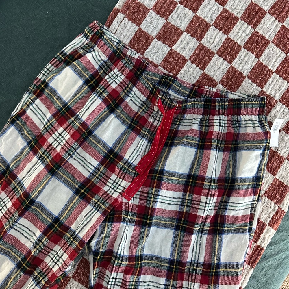 Old Navy Plaid Pajama Pants - Red, White, Blue